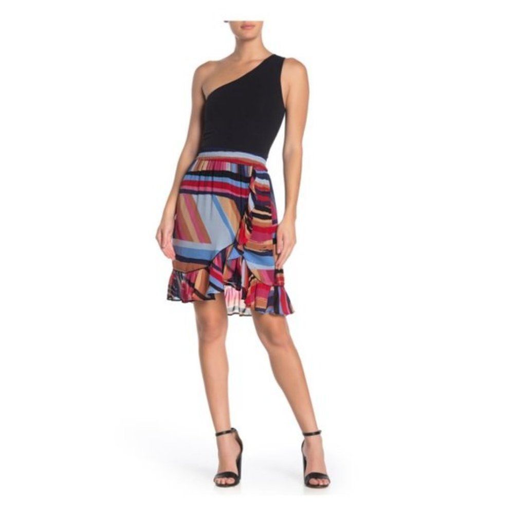 Catherine Malandrino Ruffle Hem Pull-On colors full Skirt size XL